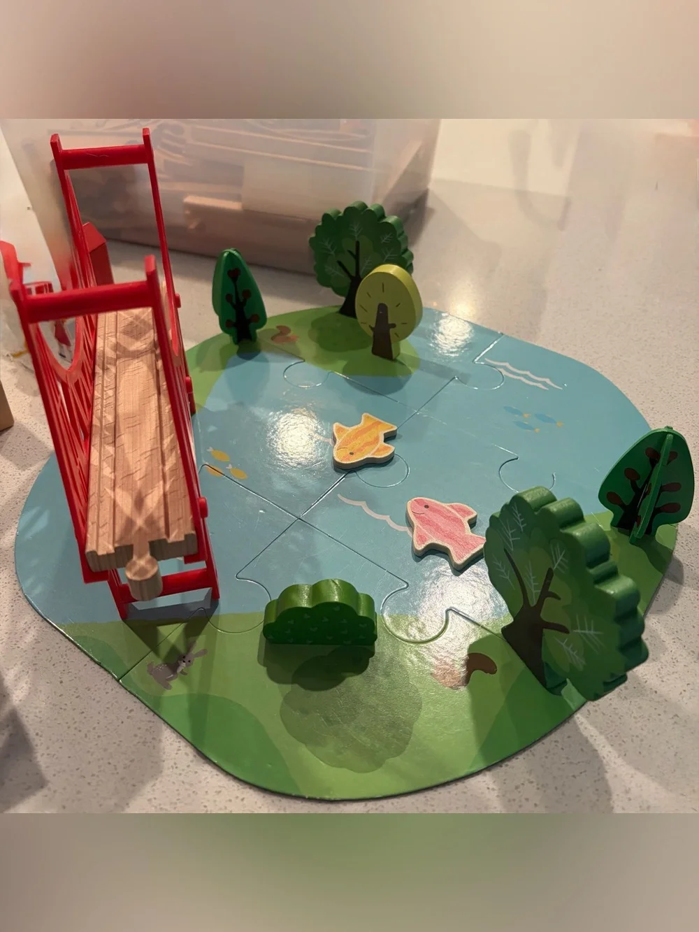 Wooden Train and City Set